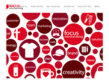 Tablet Screenshot of focusmerchandising.com